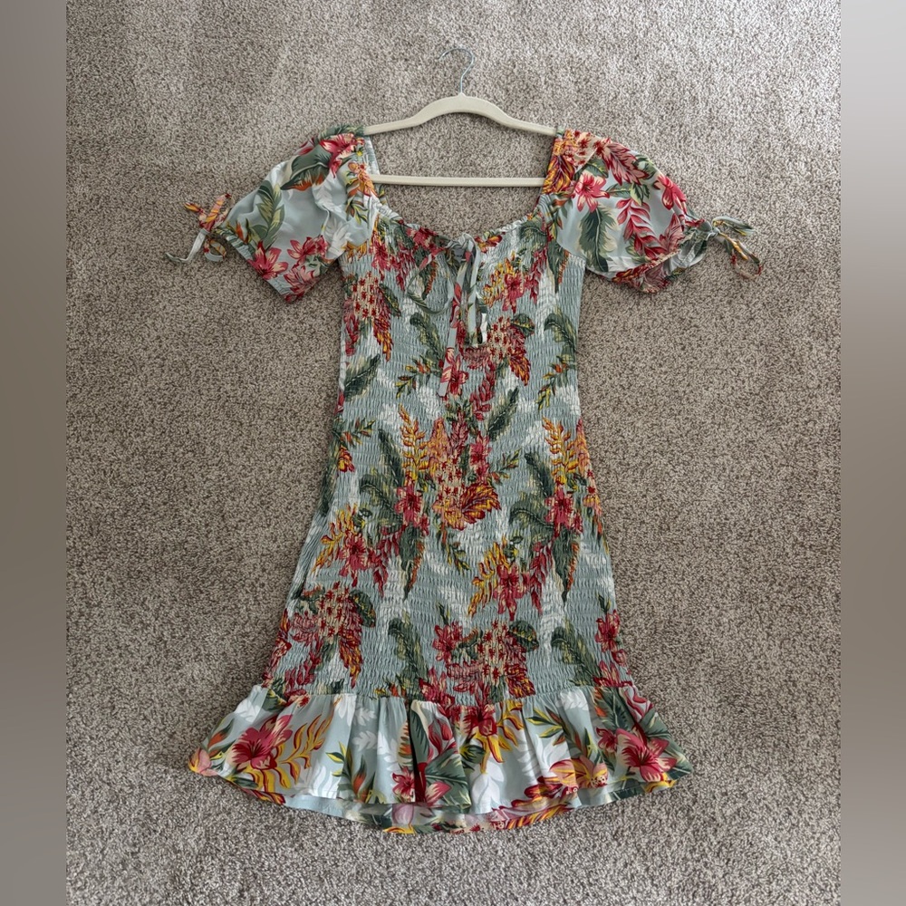 Lost + Wander Floral Smocked Dress